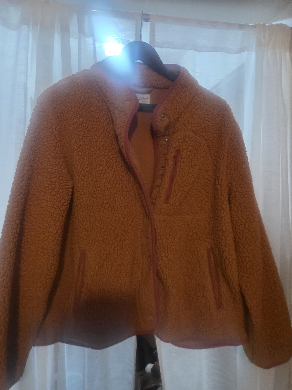 Universal Thread Women's Sherpa Jacket in Burnt Orange